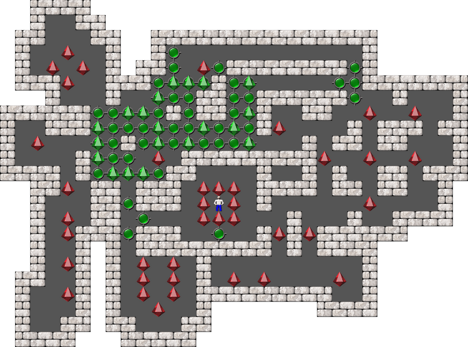 Sokoban Monry and Panda Arranged level 53